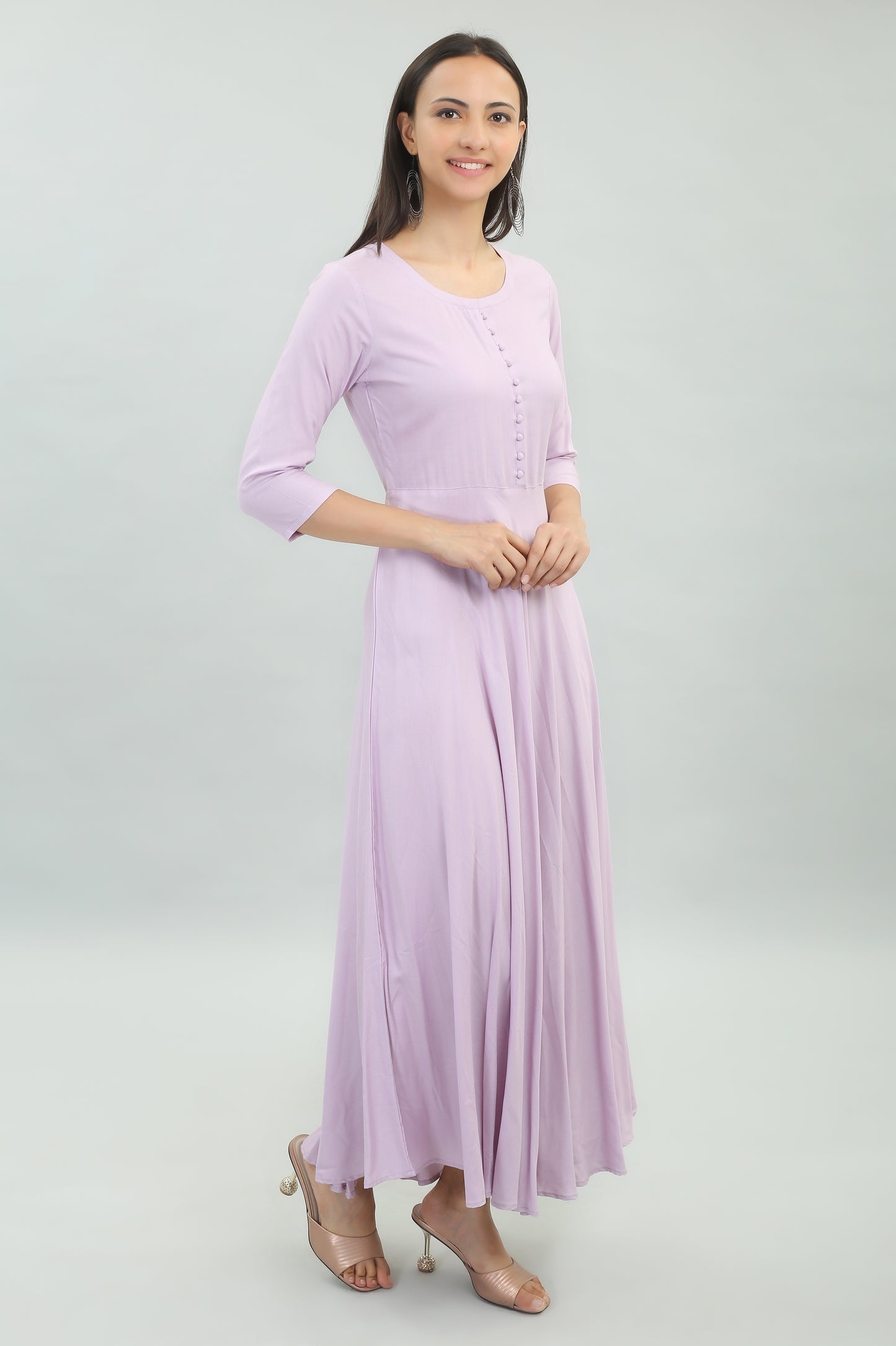 VAPPS Rayon Gown Dress - Pastel