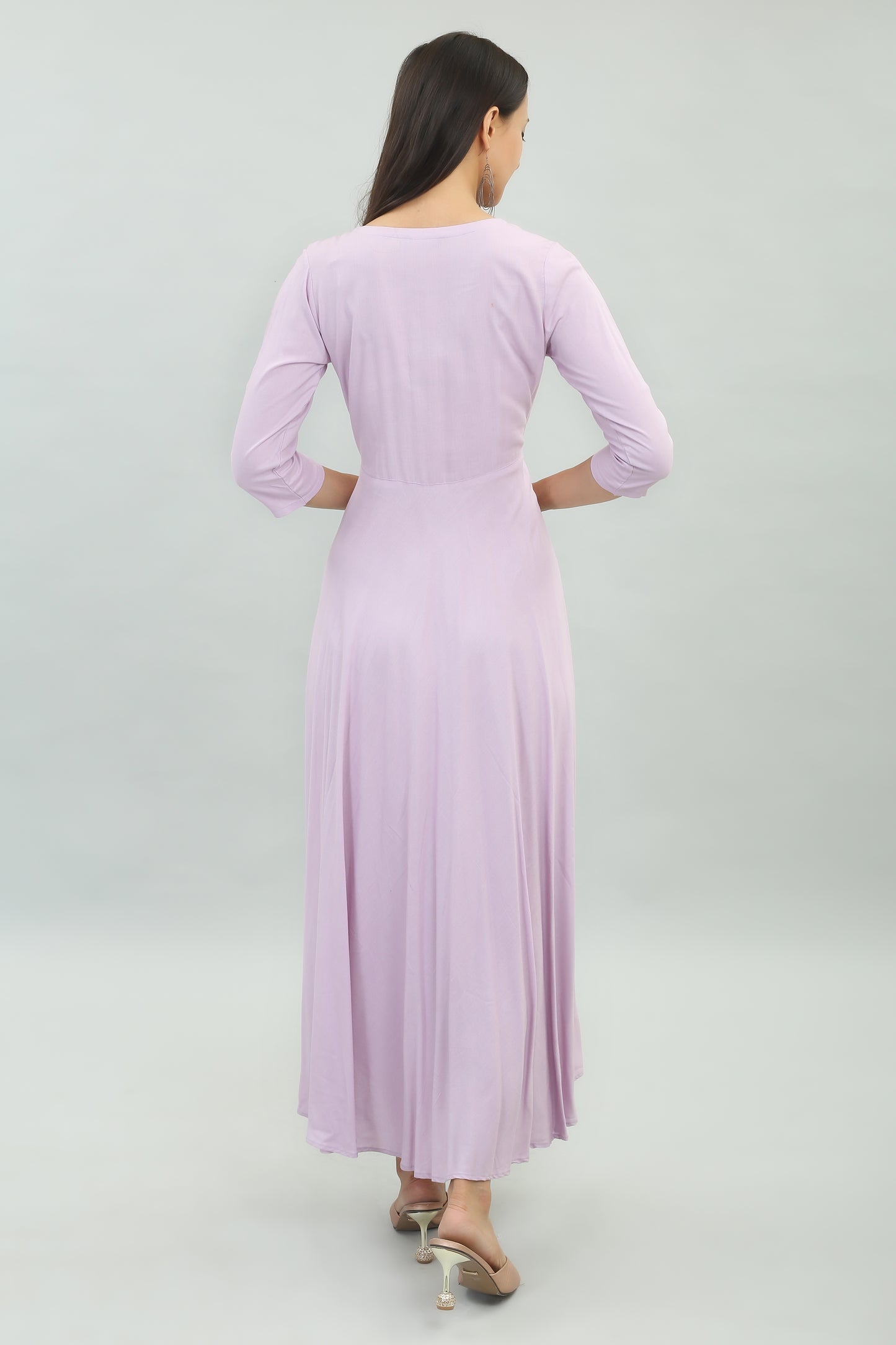 VAPPS Rayon Gown Dress - Pastel