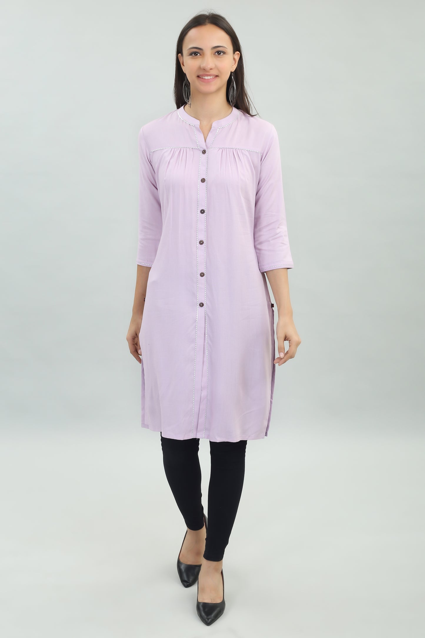 VAPPS Rayon Kurta for Women and Girls -Pastel