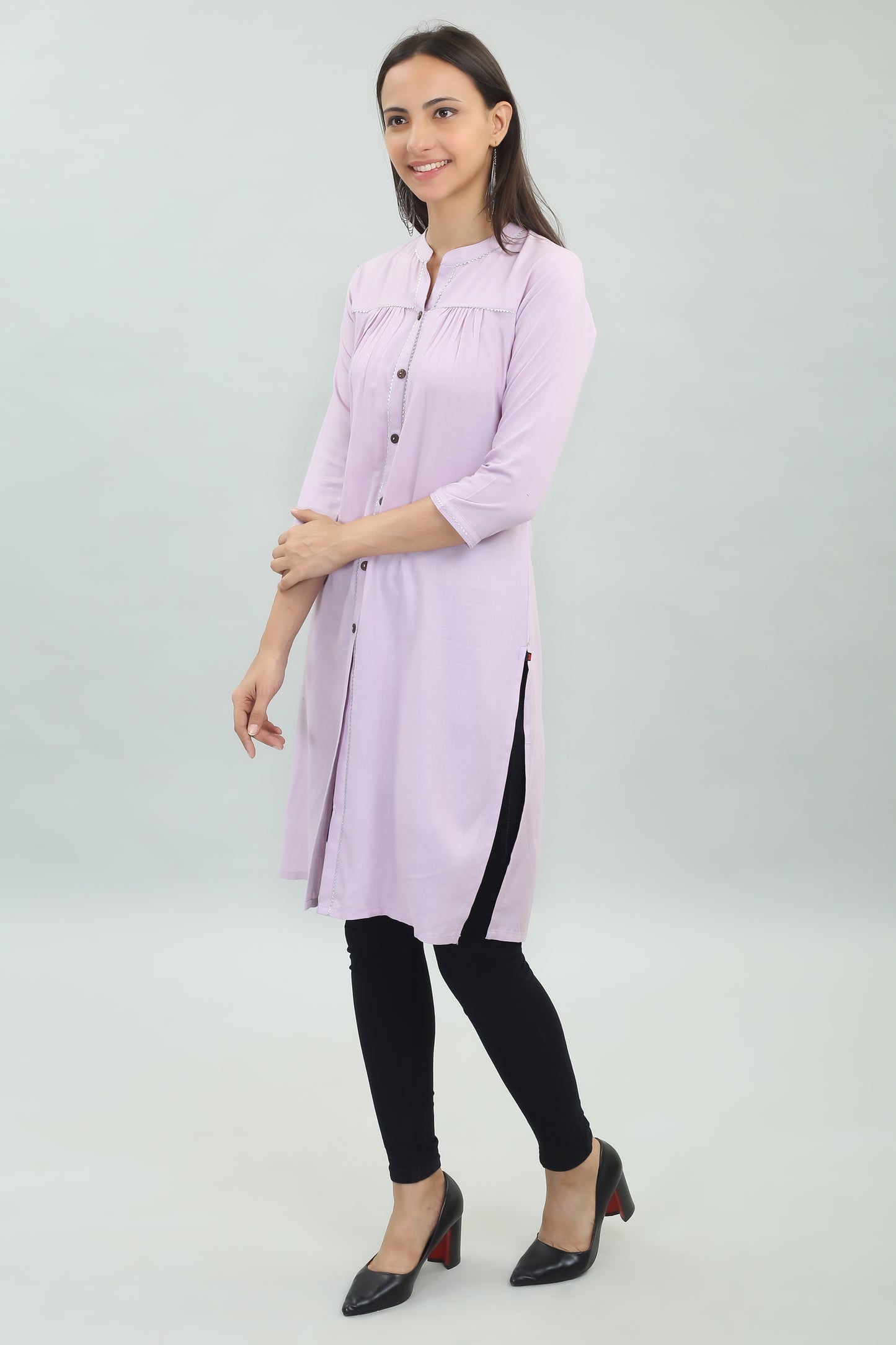 VAPPS Rayon Kurta for Women and Girls -Pastel