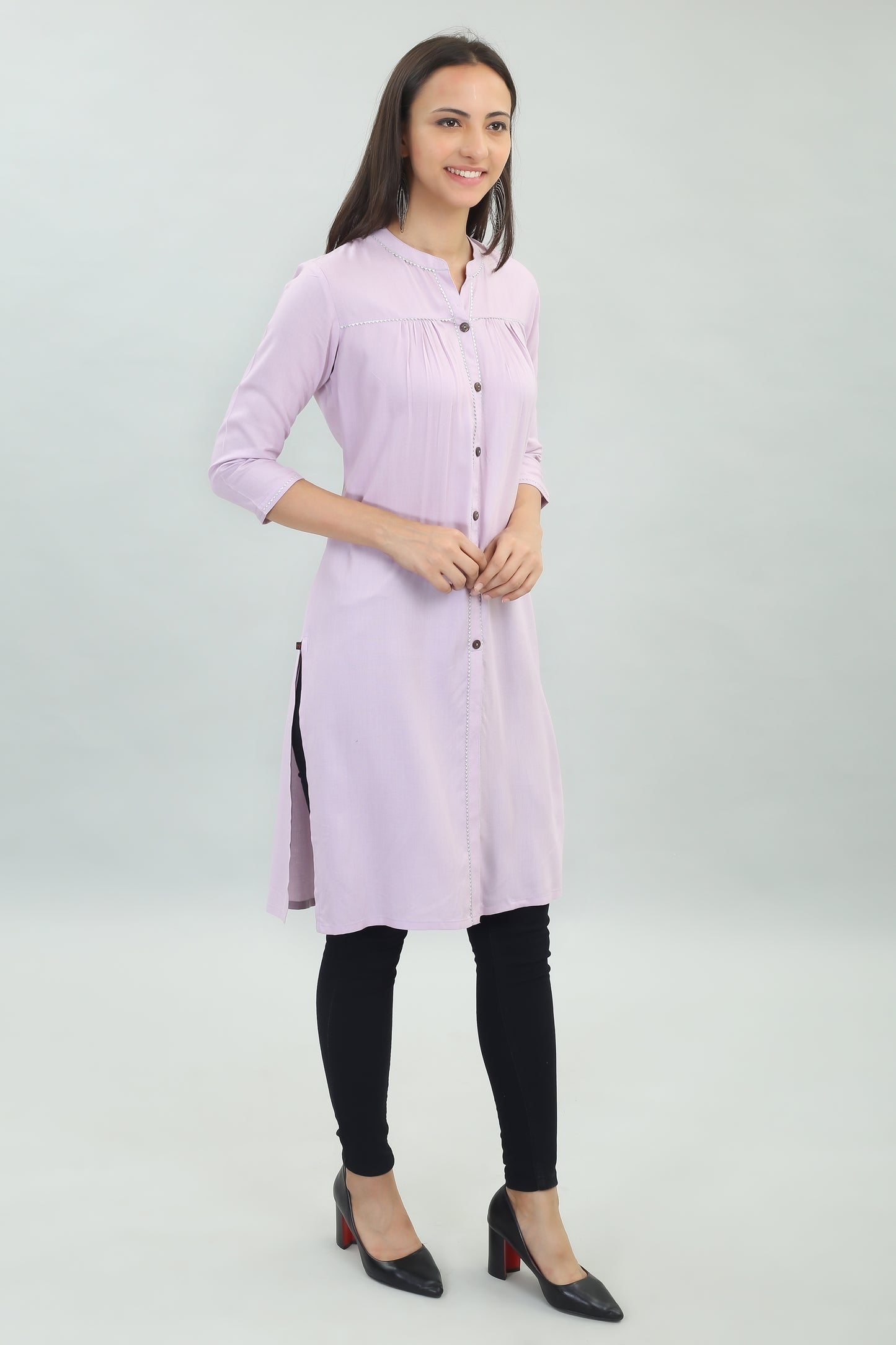 VAPPS Rayon Kurta for Women and Girls -Pastel