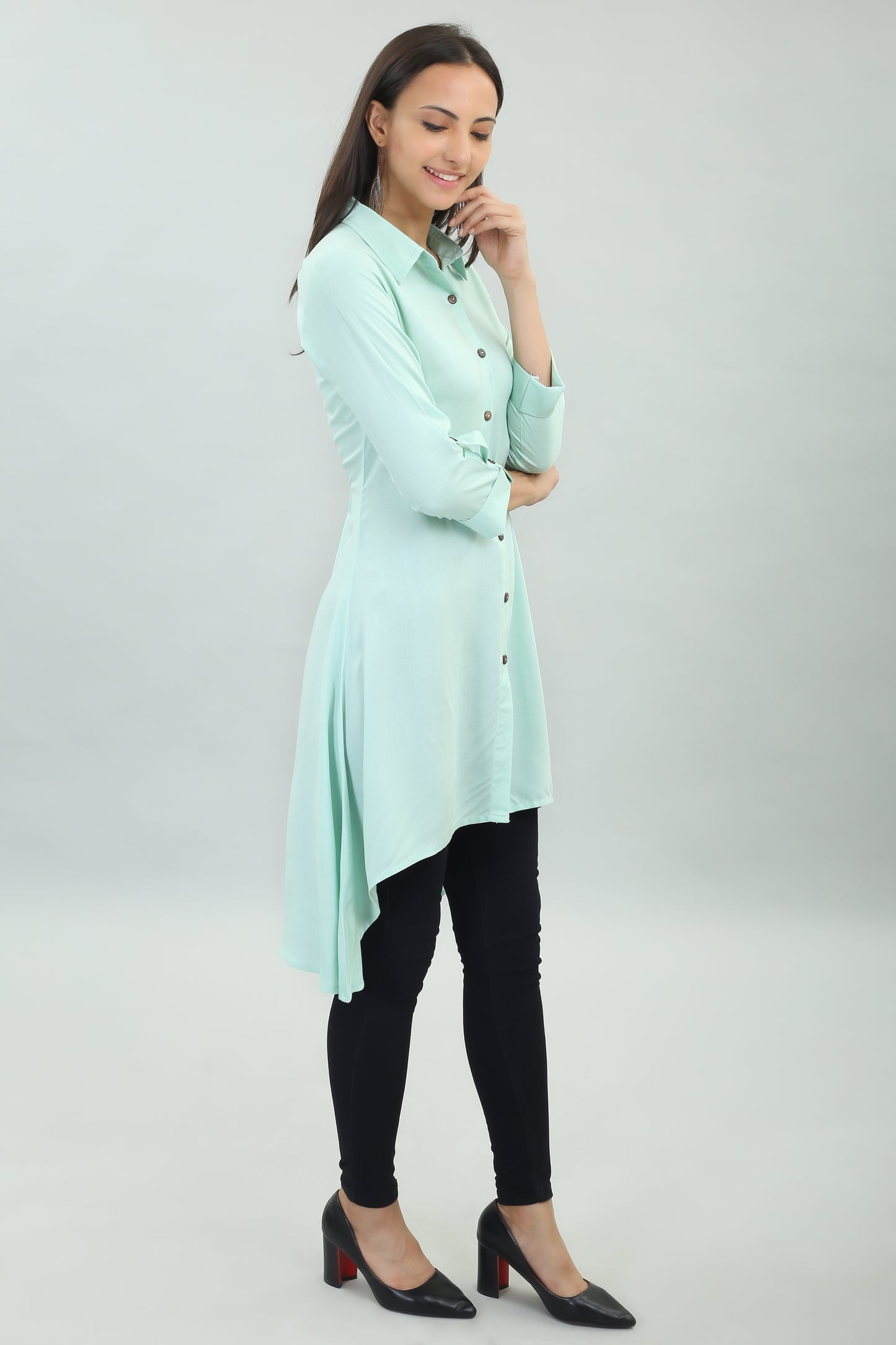 VAPPS Rayon Kurta for Women and Girls -Mint