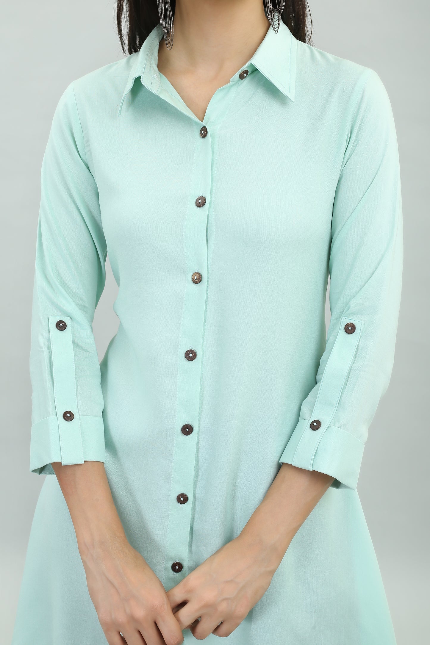 VAPPS Rayon Kurta for Women and Girls -Mint