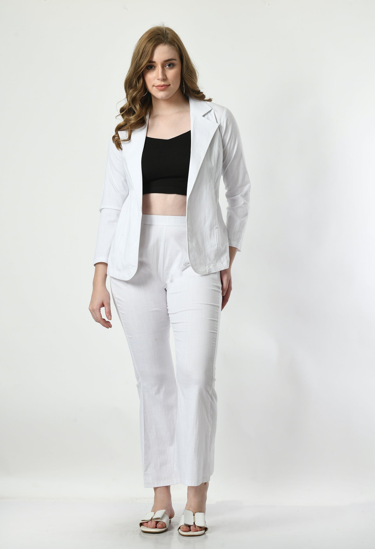 VAPPS Off The Hook Cotton Blazer Pant Set