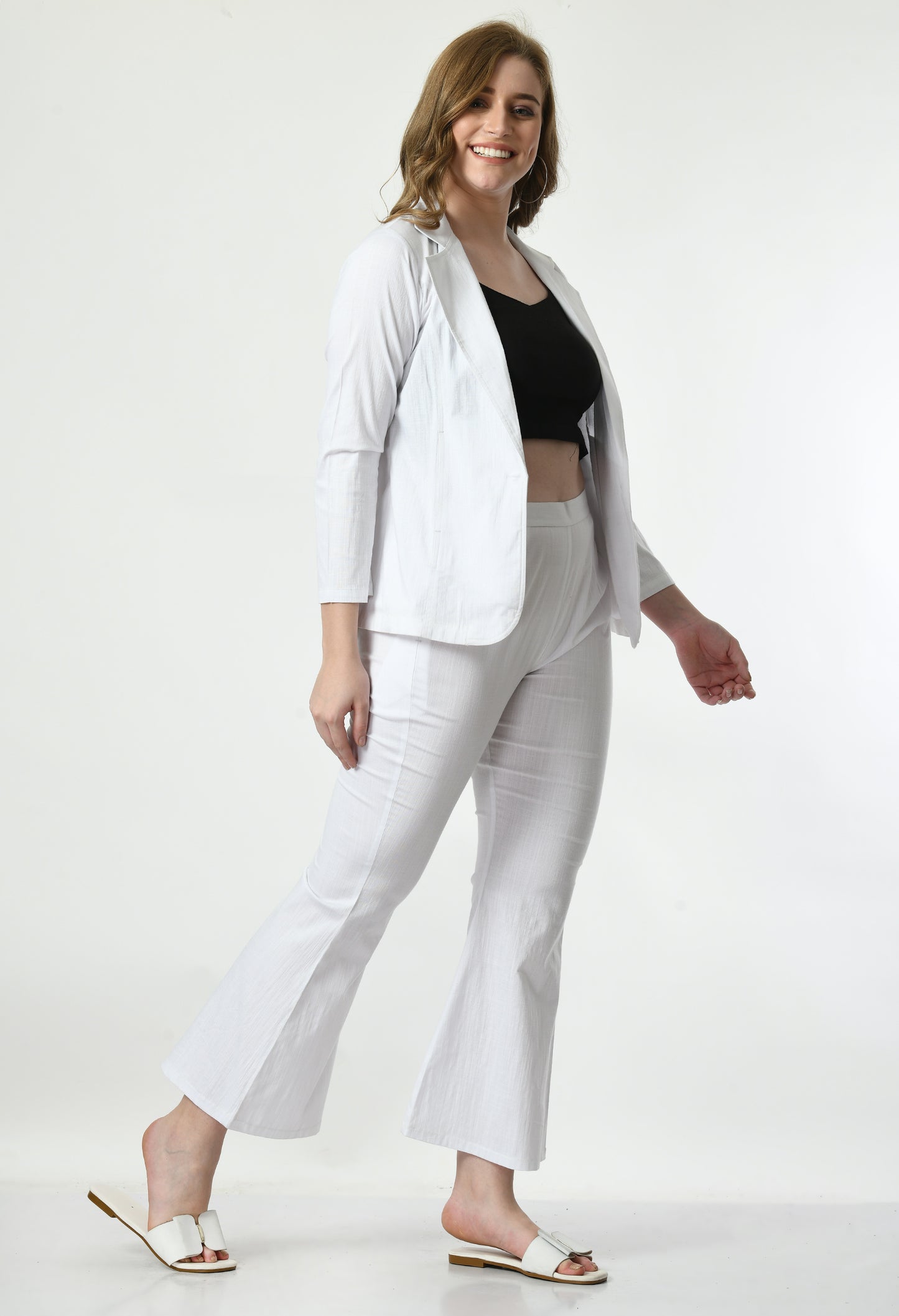 VAPPS Off The Hook Cotton Blazer Pant Set