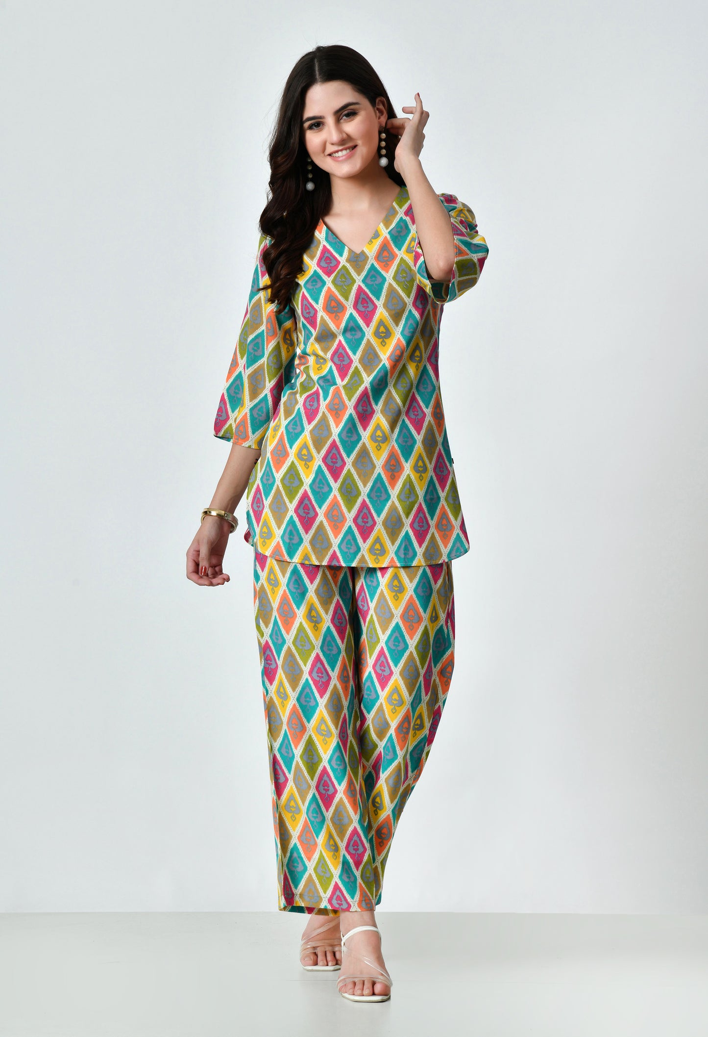 VAPPS Cotton Printed Co-Ord Set