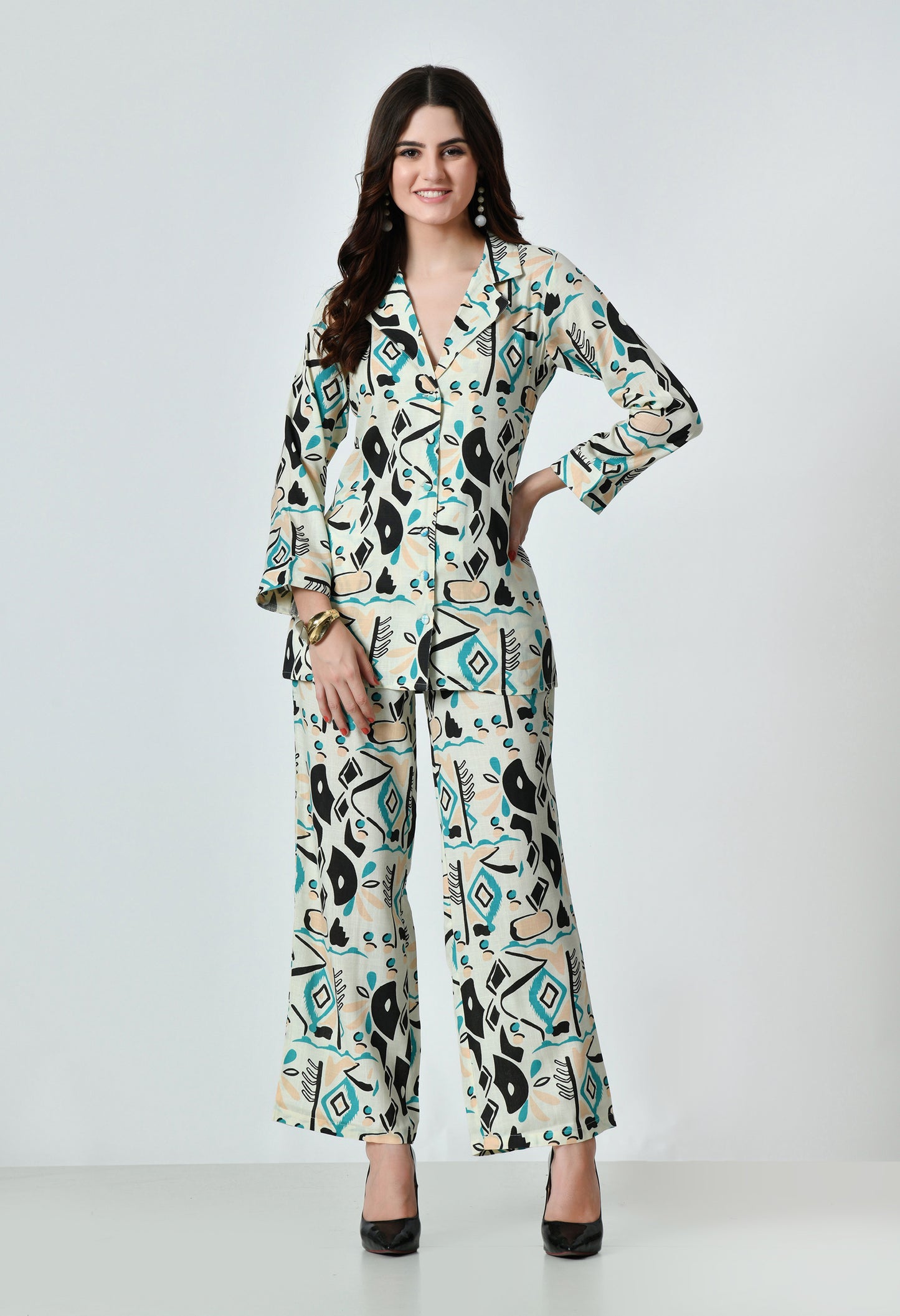 VAPPS Cotton Printed Co-Ord Set